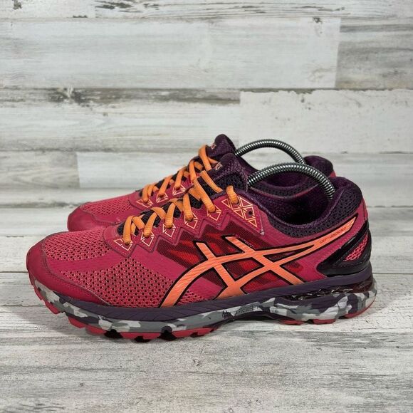 Asics Womens GT 2000 4 T661N Pink Grey Camo Running Shoes Sneakers US‎ 11 - Picture 2 of 8